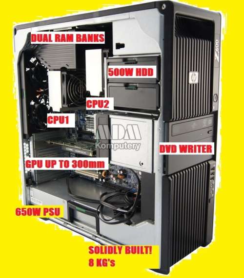 !! HP Z600 DUAL XEON CPU POWERHOUSE!!