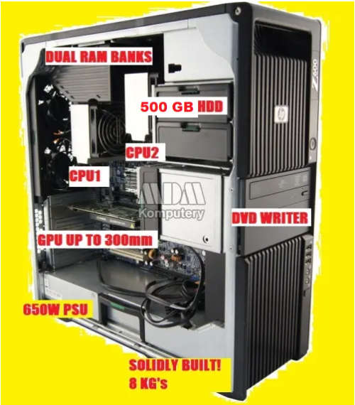 !! HP Z600 DUAL XEON CPU POWERHOUSE!!