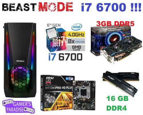 !GAMING BEAST - INTEL CORE I7-6700 !!