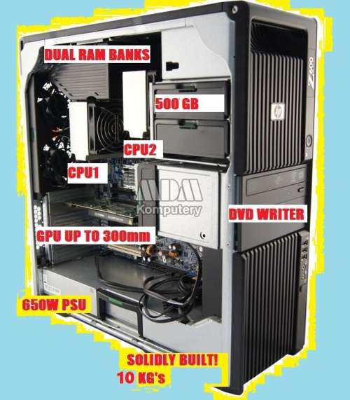 !! LAST UNIT. HP Z600 DUAL XEON CPU POWERHOUSE!!