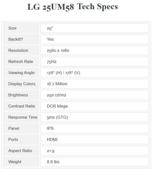 !! LG 25" ULTRAWIDE (NEW) GAMING MONITOR !!