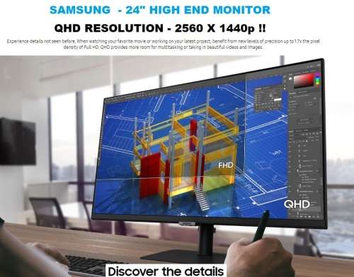 !! SAMSUNG QHD 2560 X 1440p IPS - 1 BILLION COLOUR MONITOR !!
