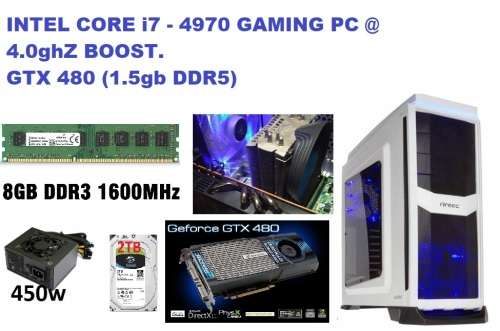 !! INTEL CORE i7-4790 BEAST + DDR5 GPU 1.5GB + 8GB RAM + 2TB!!
