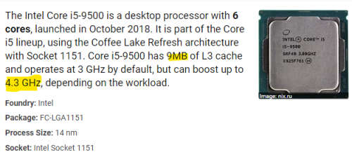 !! INTEL 4.4 GHZ, i5-9500 GAMING BEAST + 2GB GPU !!