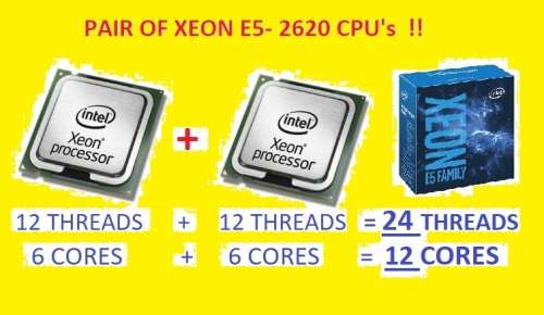 !! HP Z620 - INTEL 12 CORES, 24 THREADS GAMING / WORKSTATION !!