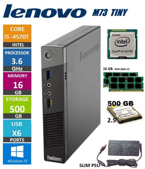 ! LENOVO i5 - 4th GEN MINI DESKTOP/OFFICE PC !