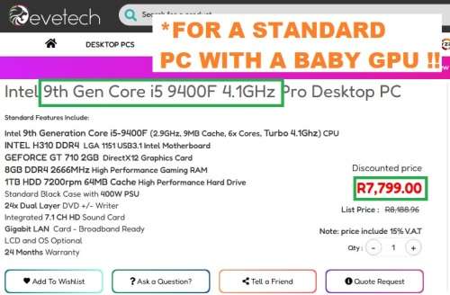 !! INTEL 9th GEN 6-CORE +2TB + 4GB RX570 OC GPU !!