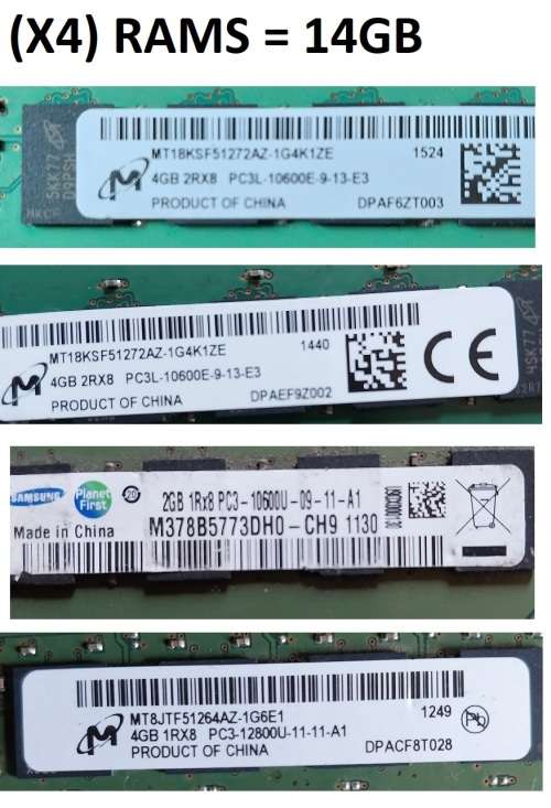 !! HP SERVER COMPONENTS - CPU`s RAMs RAID HDD`s !!