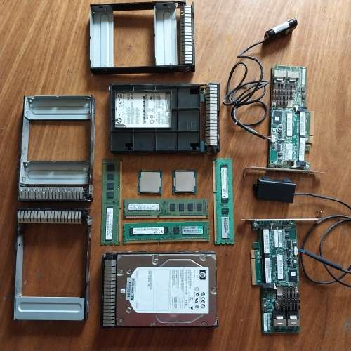 !! HP SERVER COMPONENTS - CPU`s RAMs RAID HDD`s !!