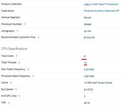 !! INTEL 6-CORE/ 12-THREAD X 5660 XEON CPU !!