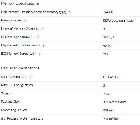 !! INTEL X 5570  XEON CPU !!