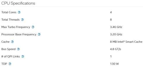 !! INTEL W-3565 XEON CPU !!