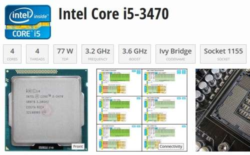 !! INTEL CORE i5-3470 CPU !!