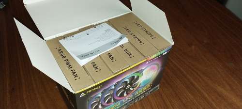 ANTEC ARGB GAMING PC LIGHTING SYSTEM (3 LED FANS & 2 LED STRIPS + CONTROLLER)