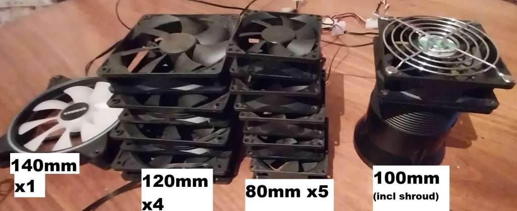 !! LOT OF PC FANS, CPU COOLERS (INTEL, AMD) !!