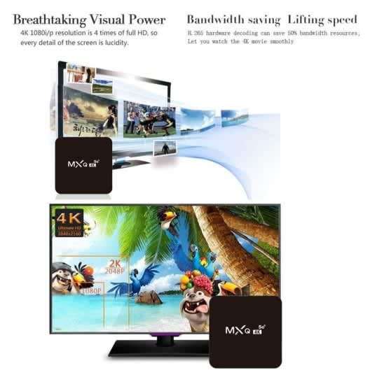 MXQ PRO Tv Box With 1000+ Streaming Channels, Movies, Series and Live Sports