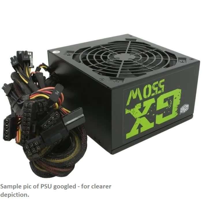 Cooler Master Gaming Case + 550w Gaming PSU + ARGB Fans x3