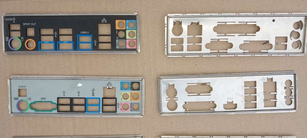 Lot of 15 Various PC Rear IO / Dust Shields