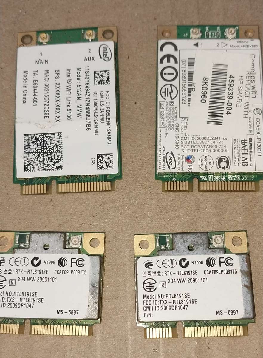 Lot of PCI WiFi Cards + Connector cables