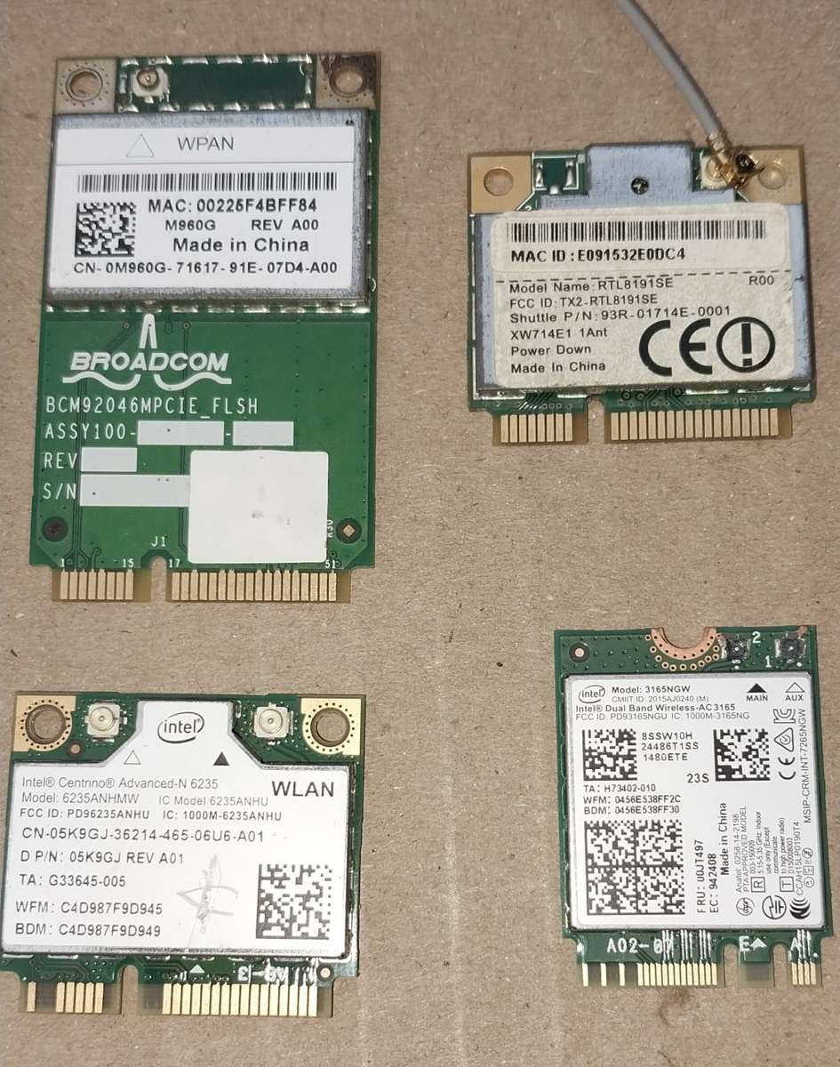 Lot of PCI WiFi Cards + Connector cables