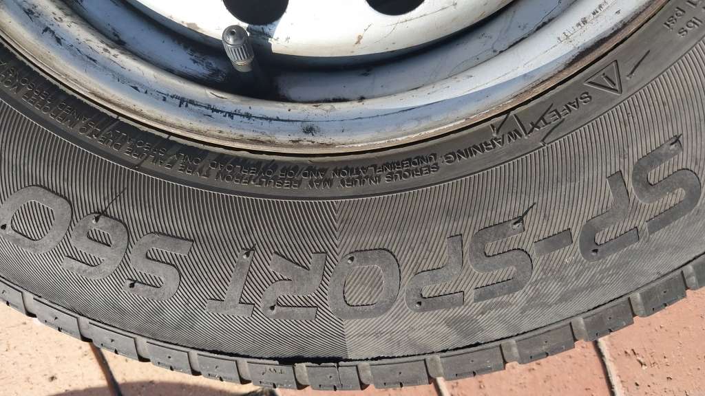 PAIR OF 13` STEEL RIMS (TYRES ON THEM COME FREE)