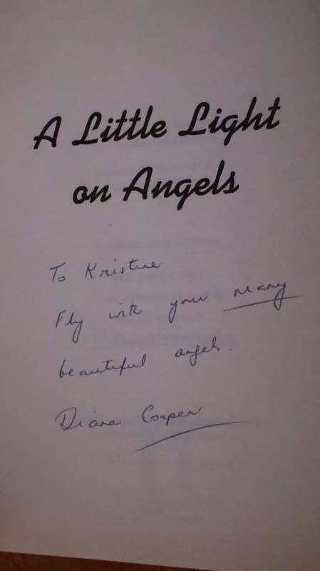 A Little Light on Angels by Diana Cooper Signed by Author