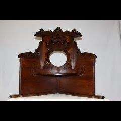 Antique Imbuia Corner Cabinet/Shelf