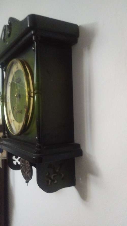 Retro 30 day Green Wall Clock