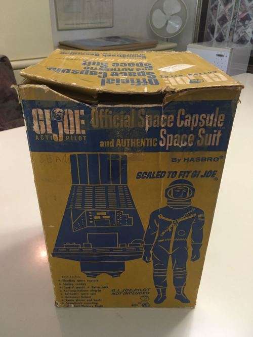 GI Joe Official Space Capsule and Astronaut Vintage 1966 Hasbro with Original Box