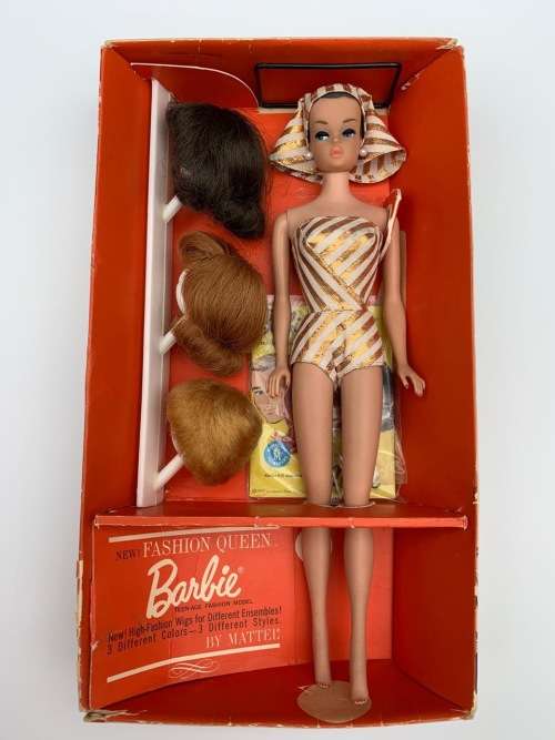 Barbie 1964 Boxed Fashion Queen Barbie Doll - Vintage Extremely Rare Barbie Dolls