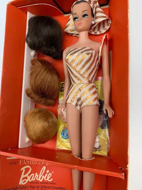 Barbie 1964 Boxed Fashion Queen Barbie Doll - Vintage Extremely Rare Barbie Dolls