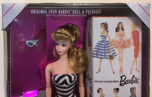 Barbie Doll Vintage 1959 No1-1994 Ponytail Barbie Doll Repro, HTF Barbie Dolls-BARBIE