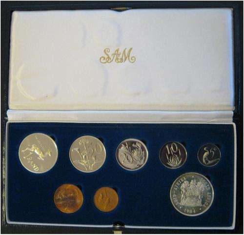 ###1984 - SA SHORT PROOF SET - IN ORIGINAL SAM BOX - HERNS VALUE R450 ###