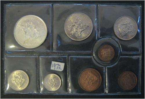 *** 1972 UNCIRCULATED COIN SET WITH SILVER R1 - AS ISSUED BY SA MINT ***