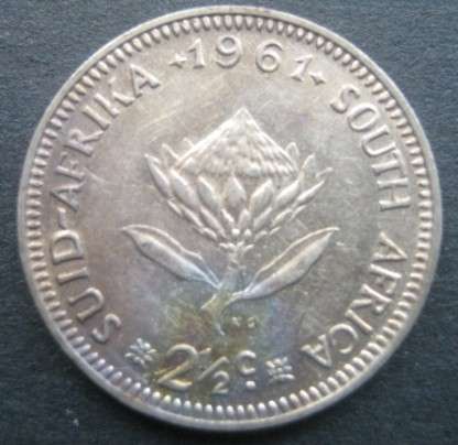 *** 1961 - SA 2 1/2 CENTS - L61***