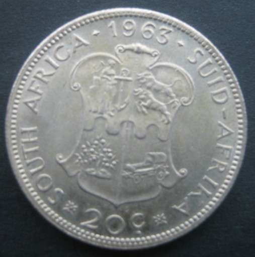 *** 1963 - SA 20 CENTS - L81***