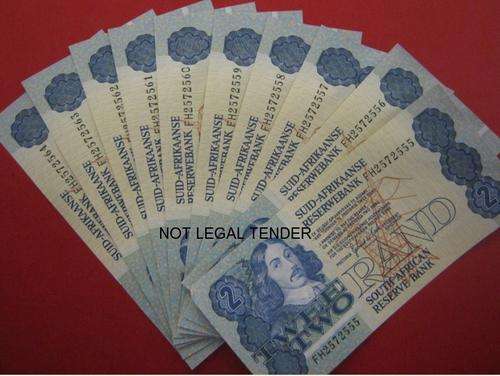 *** R2 - GERHARD DE KOCK NOTES IN SEQUENCE - BID PER NOTE TO TAKE THE LOT ***