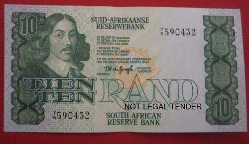 *** R10 - TW DE JONGH NOTE  - Y6 590432  ***