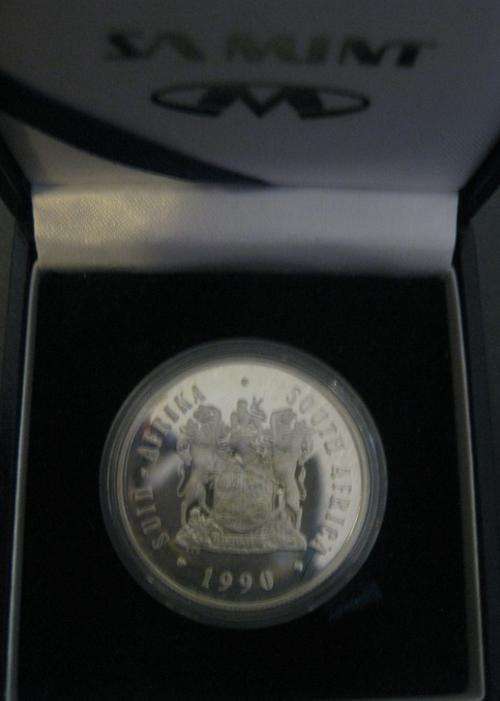 *** 1990 - SILVER PROOF R1 - IN SA MINT BOX ***