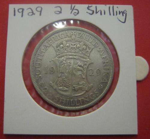 ***1929 UNION OF SA 2 1/2 SHILLINGS  ***