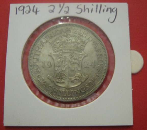 ***1924 UNION OF SA 2 1/2 SHILLINGS  ***