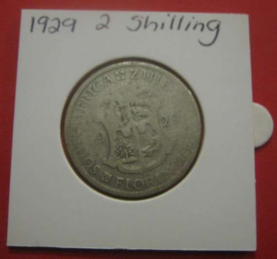 ***1929 UNION OF SA 2 SHILLING ***