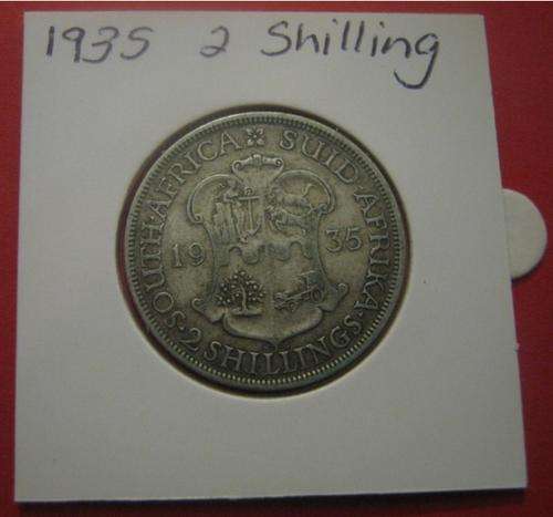 ***1935 UNION OF SA 2 SHILLING ***