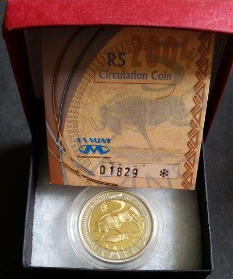 *** HARD TO FIND - 2004 - OOM PAUL MINTMARK R5 - IN SA MINT BOX AS ISSUED ***