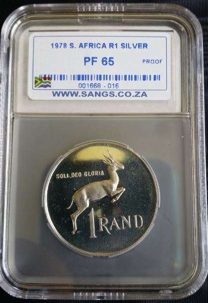 *** 1978 - SA SILVER R1 - SANGS GRADED PF65 -***