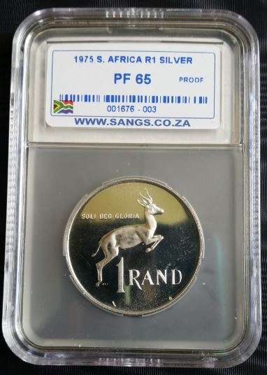 *** 1975 - SA SILVER R1 - SANGS GRADED PF65 -***