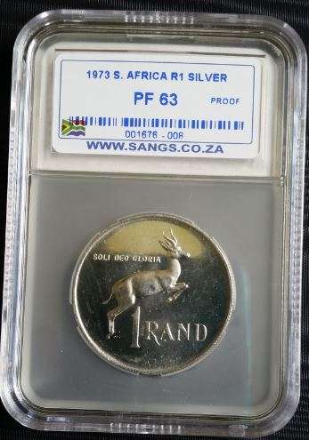 *** 1973 - SA SILVER R1 - SANGS GRADED PF63 -***