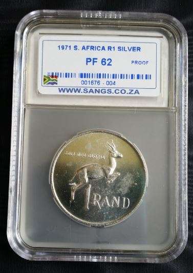 *** 1971 - SA SILVER R1 - SANGS GRADED PF62 -***
