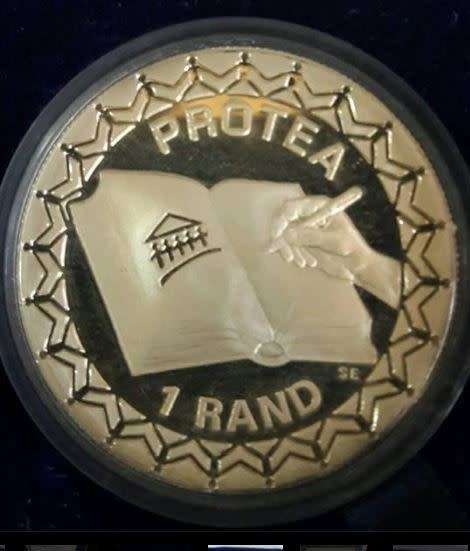*** 1996 - SA SILVER PROOF R1 PROTEA SERIES - CONSTITUTION - AS PER IMAGES***