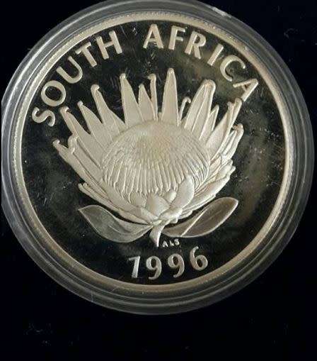 *** 1996 - SA SILVER PROOF R1 PROTEA SERIES - CONSTITUTION - AS PER IMAGES***